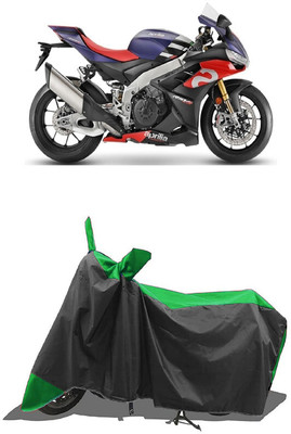 SUGASHRI Waterproof Two Wheeler Cover for Aprilia(RSV4, Green, Black)