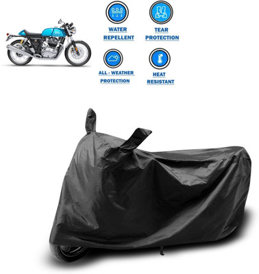 CODOKI Two Wheeler Cover for Royal Enfield(Continental GT, Black)