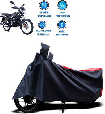 CODOKI Two Wheeler Cover for Bajaj(Platina 110 H-Gear, Red)