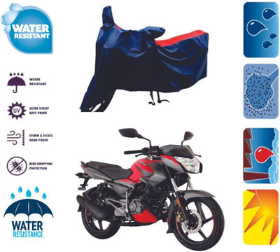 Mdstar Waterproof Two Wheeler Cover for Bajaj(Pulsar 135 LS DTS-i, Red, Blue)