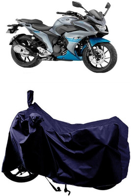 SUGASHRI Waterproof Two Wheeler Cover for Yamaha(Fazer 25 BS6, Blue)