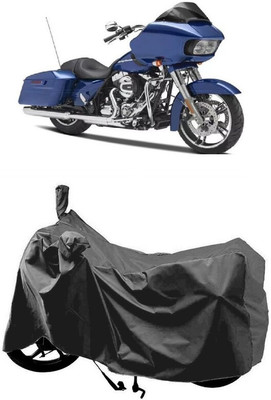 SUGASHRI Waterproof Two Wheeler Cover for Harley Davidson(Road Glide Special, Grey)