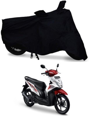 Mdstar Waterproof Two Wheeler Cover for Honda(Beat, Black)