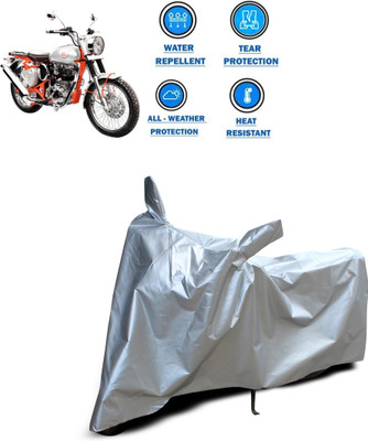 CODOKI Two Wheeler Cover for Royal Enfield(Bullet Trials 350, Silver)