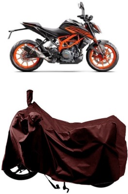 SUGASHRI Waterproof Two Wheeler Cover for KTM(250 Duke BS6, Maroon)