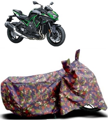 SUGASHRI Waterproof Two Wheeler Cover for Kawasaki(ZH2 BS6, Multicolor)