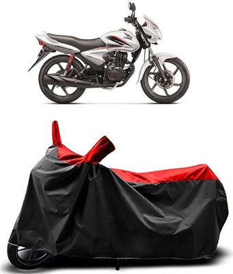SK AUTO Two Wheeler Cover for Honda(CB Shine, Red, Black)