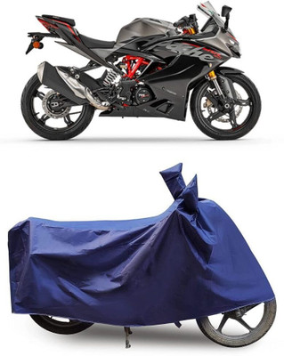 KANISHA ENTERPRISES Waterproof Two Wheeler Cover for TVS(Apache RR 310, Blue)