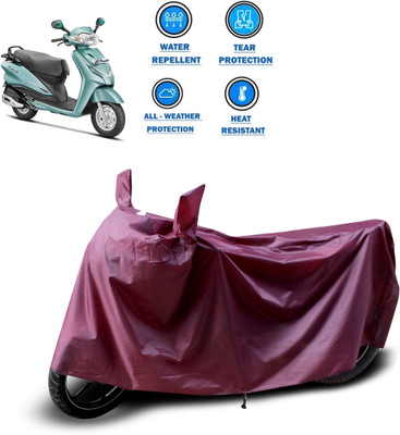 CODOKI Waterproof Two Wheeler Cover for Hero(Duet, Maroon)