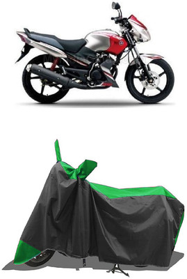 SUGASHRI Waterproof Two Wheeler Cover for Yamaha(Gladiator RS, Green, Black)