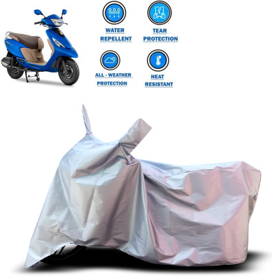 GOSHIV-car and bike accessories Two Wheeler Cover for TVS(Zest, Silver)