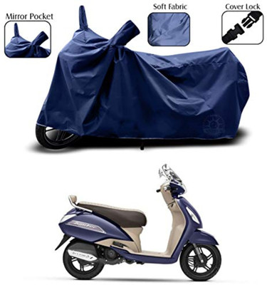 smwzxyu Waterproof Two Wheeler Cover for TVS(Jupiter, Blue)