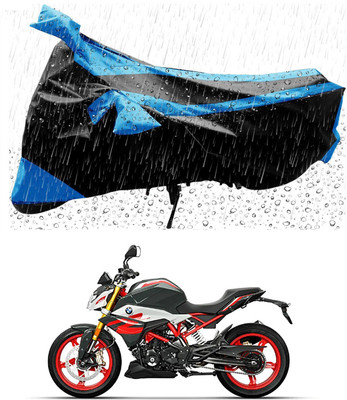 Mdstar Waterproof Two Wheeler Cover for BMW(G 310 R, Blue, Black)