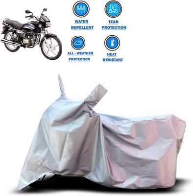 CODOKI Two Wheeler Cover for Hero(Splendor Pro, Silver)