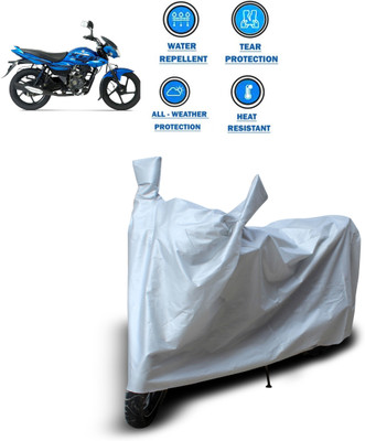 CODOKI Two Wheeler Cover for Bajaj(XCD 125cc, Silver)