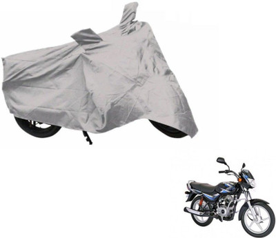 SK AUTO Two Wheeler Cover for Bajaj(CT100, Silver)