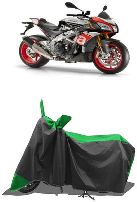 SUGASHRI Waterproof Two Wheeler Cover for Aprilia(Tuono 150, Green, Black)