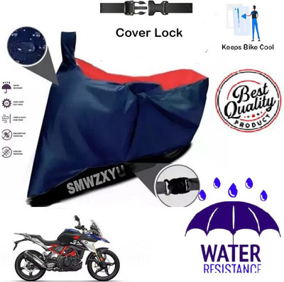SK AUTO Waterproof Two Wheeler Cover for BMW(G 310 GS, Red, Blue)