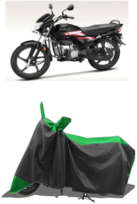 SUGASHRI Waterproof Two Wheeler Cover for Hero(HF, Green, Black)
