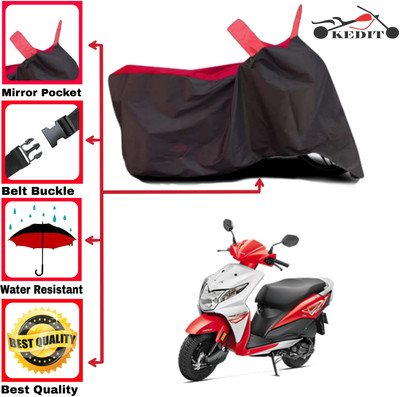 SK AUTO Two Wheeler Cover for Honda(Dio, Red, Black)