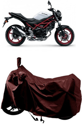 SUGASHRI Waterproof Two Wheeler Cover for Suzuki(SV650 BS6, Maroon)