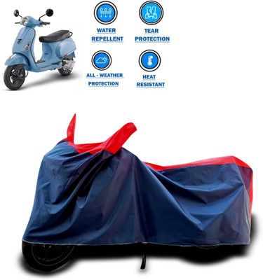 CODOKI Two Wheeler Cover for Piaggio(Vespa LX 125, Red)