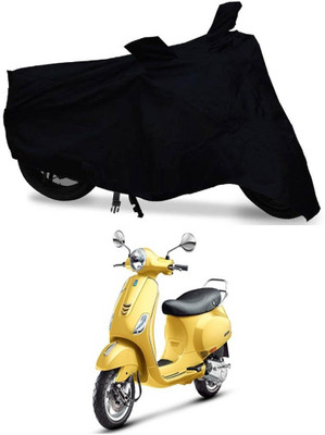 DeepShakshi AUTOMOTIVE Two Wheeler Cover for Vespa(Vespa VXL 125, Black)