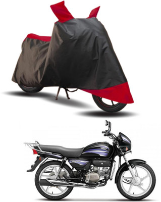 SK AUTO Two Wheeler Cover for Hero(Splendor Pro, Red, Black)
