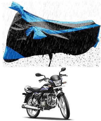 Mdstar Waterproof Two Wheeler Cover for Hero(Splendor PRO, Blue, Black)