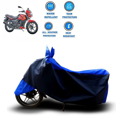 CODOKI Two Wheeler Cover for TVS(Flame DS 125, Blue)