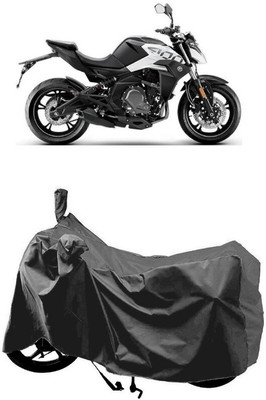 SUGASHRI Waterproof Two Wheeler Cover for CFMoto(400NK BS6, Grey)
