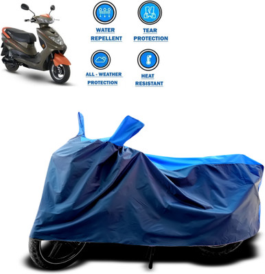 CODOKI Two Wheeler Cover for Okinawa(Ridge Plus, Blue)