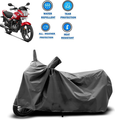 PAGORA Two Wheeler Cover for Hero(Super Splendor, Grey)