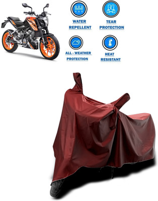 CODOKI Waterproof Two Wheeler Cover for KTM(125 Duke, Maroon)