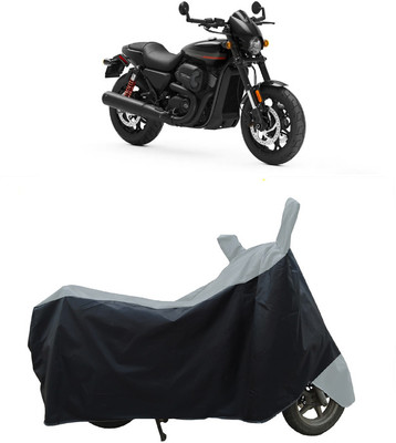 Coxtor Waterproof Two Wheeler Cover for Harley Davidson(Street Rod, Grey)