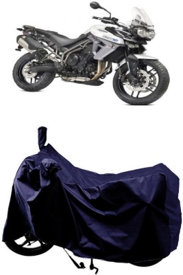 SUGASHRI Waterproof Two Wheeler Cover for Triumph(Tiger 800, Blue)