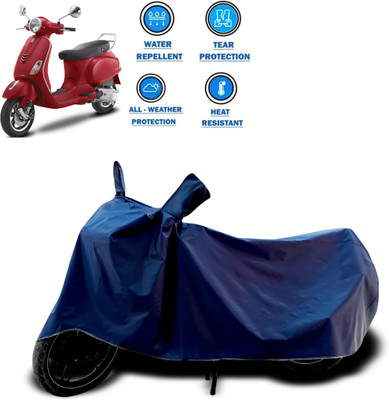 CODOKI Two Wheeler Cover for Piaggio(Vespa VXL 125, Blue)