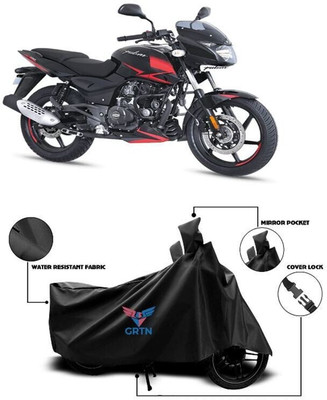 GRTN INTERNATIONAL Two Wheeler Cover for Bajaj(Pulsar 150, Black)