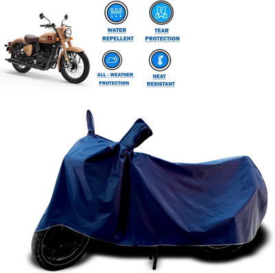 PAGORA Two Wheeler Cover for Royal Enfield(Classic 350 Signals, Blue)