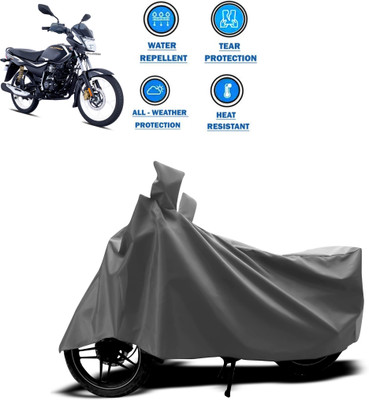 PAGORA Two Wheeler Cover for Bajaj(Platina 110 H-Gear, Grey)