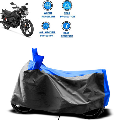 CODOKI Two Wheeler Cover for Hero(Passion Plus, Grey)