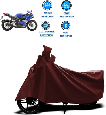 GOSHIV-car and bike accessories Waterproof Two Wheeler Cover for Yamaha(R15 V3, Maroon)