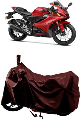 SUGASHRI Waterproof Two Wheeler Cover for Yamaha(YZF R15, Maroon)