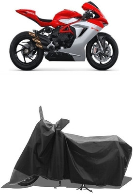 SUGASHRI Waterproof Two Wheeler Cover for MV Agusta(F3, Grey, Black)