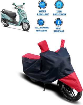 CODOKI Two Wheeler Cover for Hero(Moto Corp Duet, Red)