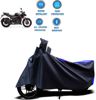 CODOKI Two Wheeler Cover for TVS(Apache RTR 200 4V, Blue)