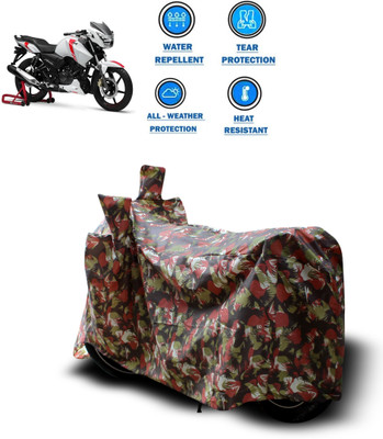 PAGORA Two Wheeler Cover for TVS(Apache RTR 160, Red)