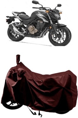 SUGASHRI Waterproof Two Wheeler Cover for Honda(CB 500, Maroon)