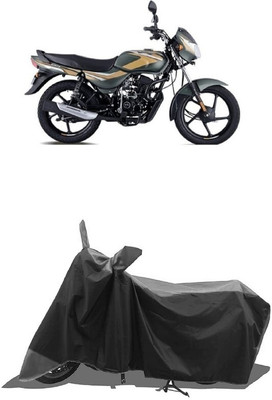 SUGASHRI Waterproof Two Wheeler Cover for Bajaj(CT100, Grey, Black)