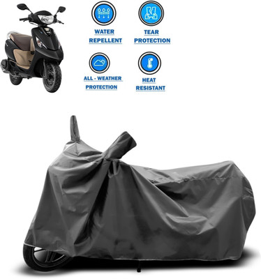 CODOKI Two Wheeler Cover for TVS(Scooty, Grey)